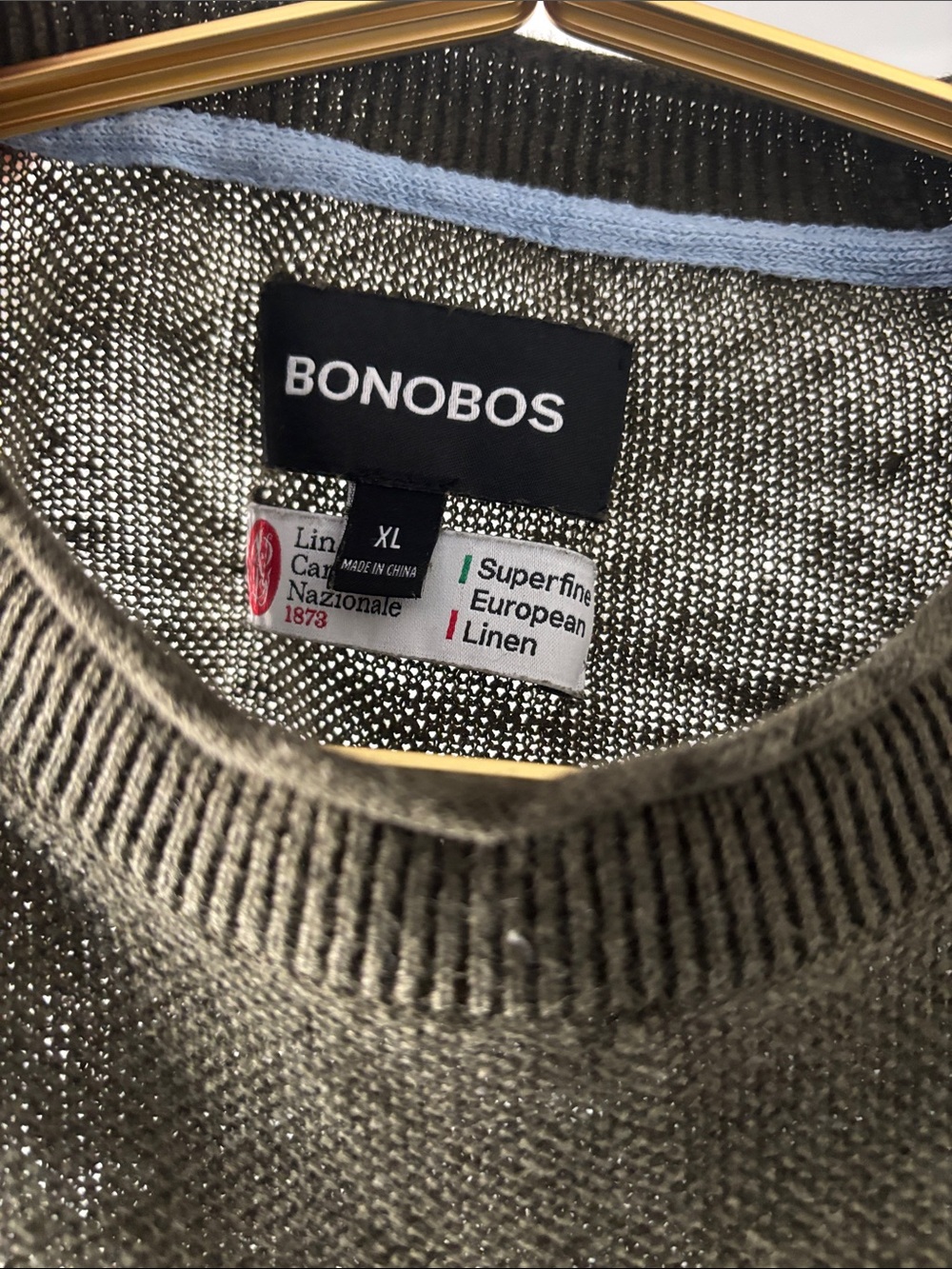 Bonobos Men's Italian Linen Sweater Tee - Picture 3 of 5